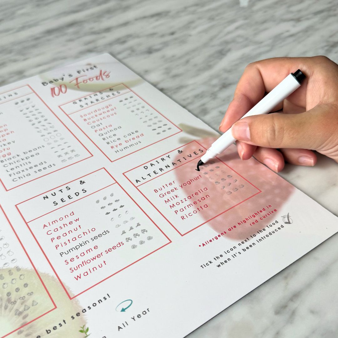 Baby First 100 Foods - Magnetic Intro to Solids Planner