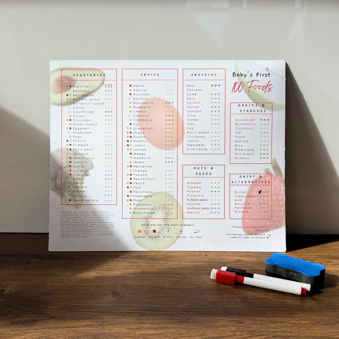 Baby First 100 Foods - Magnetic Intro to Solids Planner