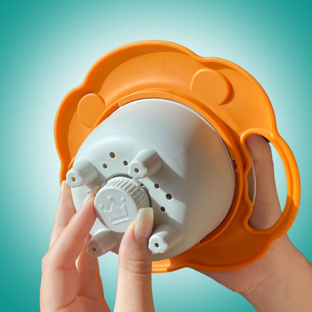 Free Bowly Moly 360° Rotating Spill-Proof Kids Gyro Bowl