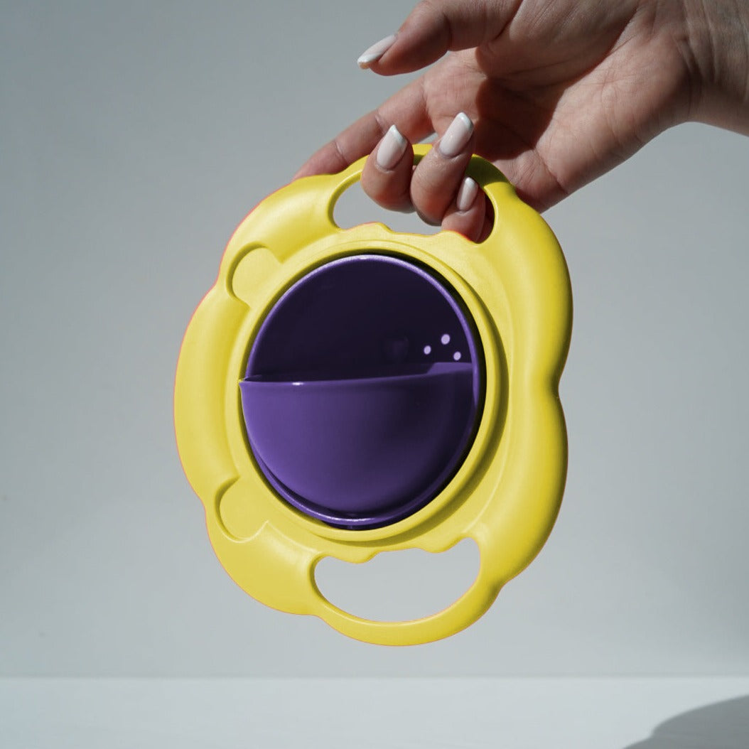 Free Bowly Moly 360° Rotating Spill-Proof Kids Gyro Bowl