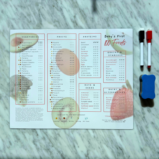 Baby First 100 Foods Magnetic Meal Planner – A Simple Way to Introduce Solids