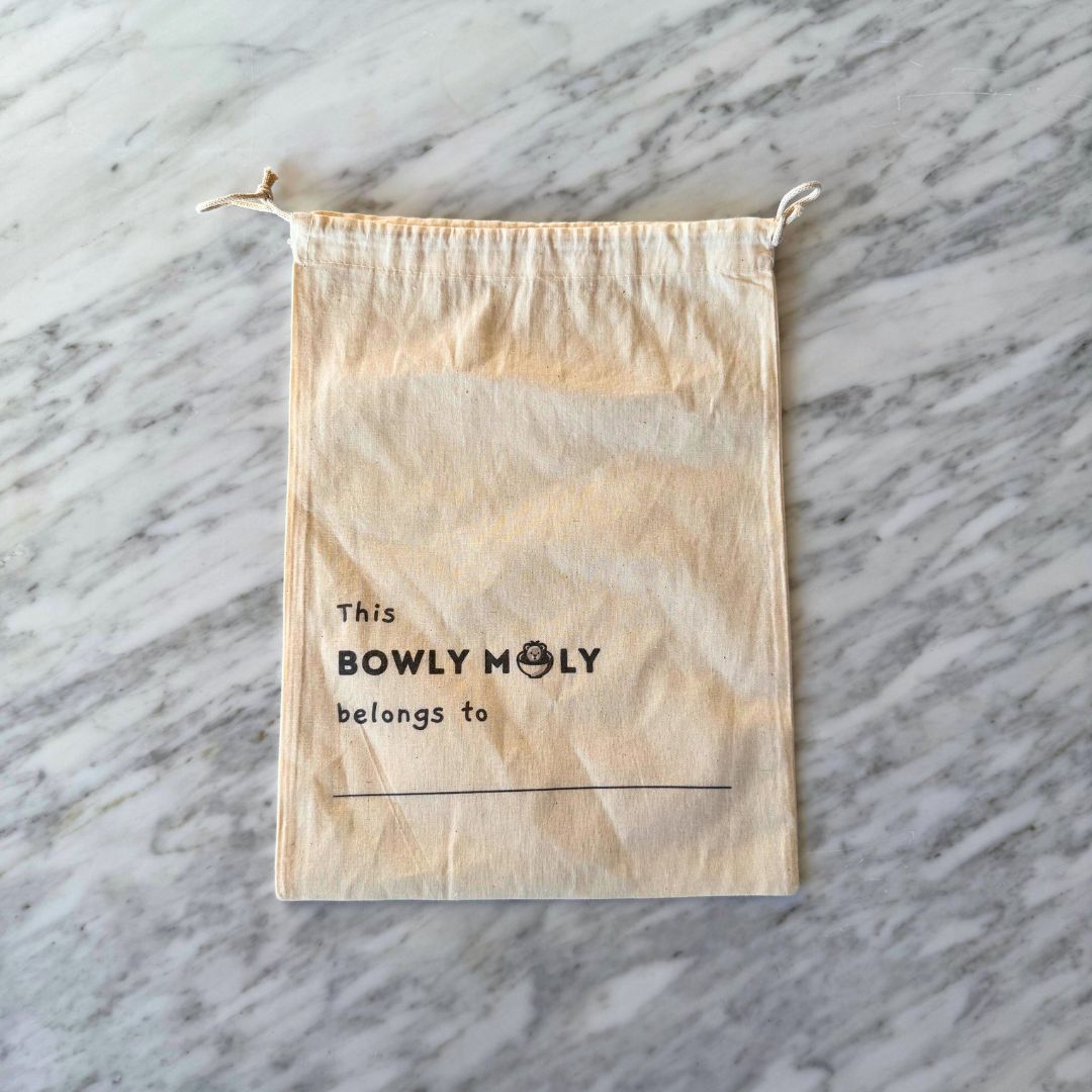Bowly Moly Personalised Organic Cotton Calico Bag