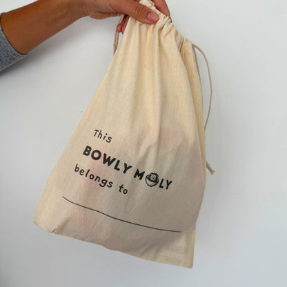 Bowly Moly Personalised Organic Cotton Calico Bag