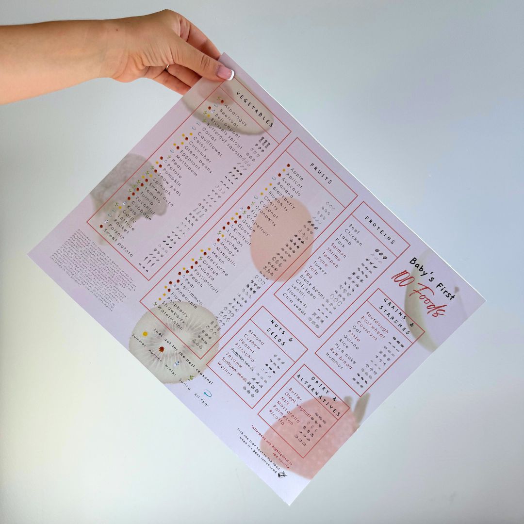 Baby First 100 Foods - Magnetic Intro to Solids Planner
