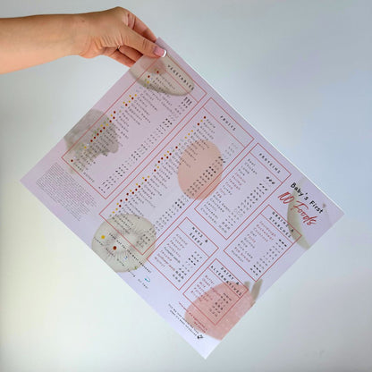 Baby First 100 Foods - Magnetic Intro to Solids Planner