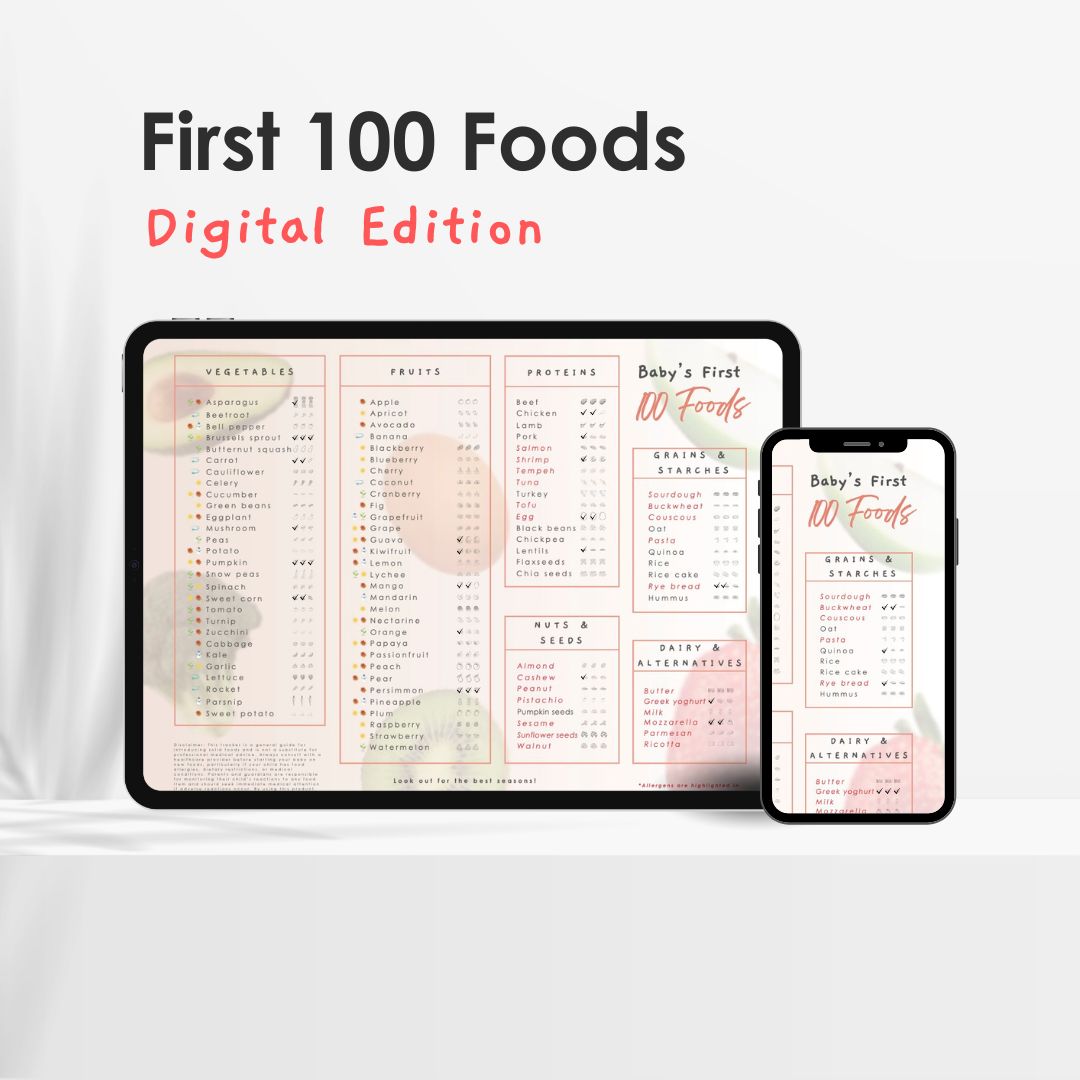 Baby First 100 Foods - Magnetic Intro to Solids Planner