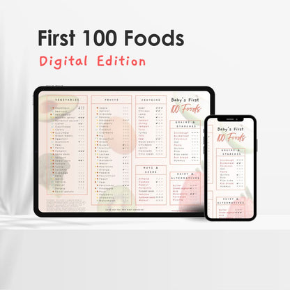 Baby First 100 Foods - Magnetic Intro to Solids Planner