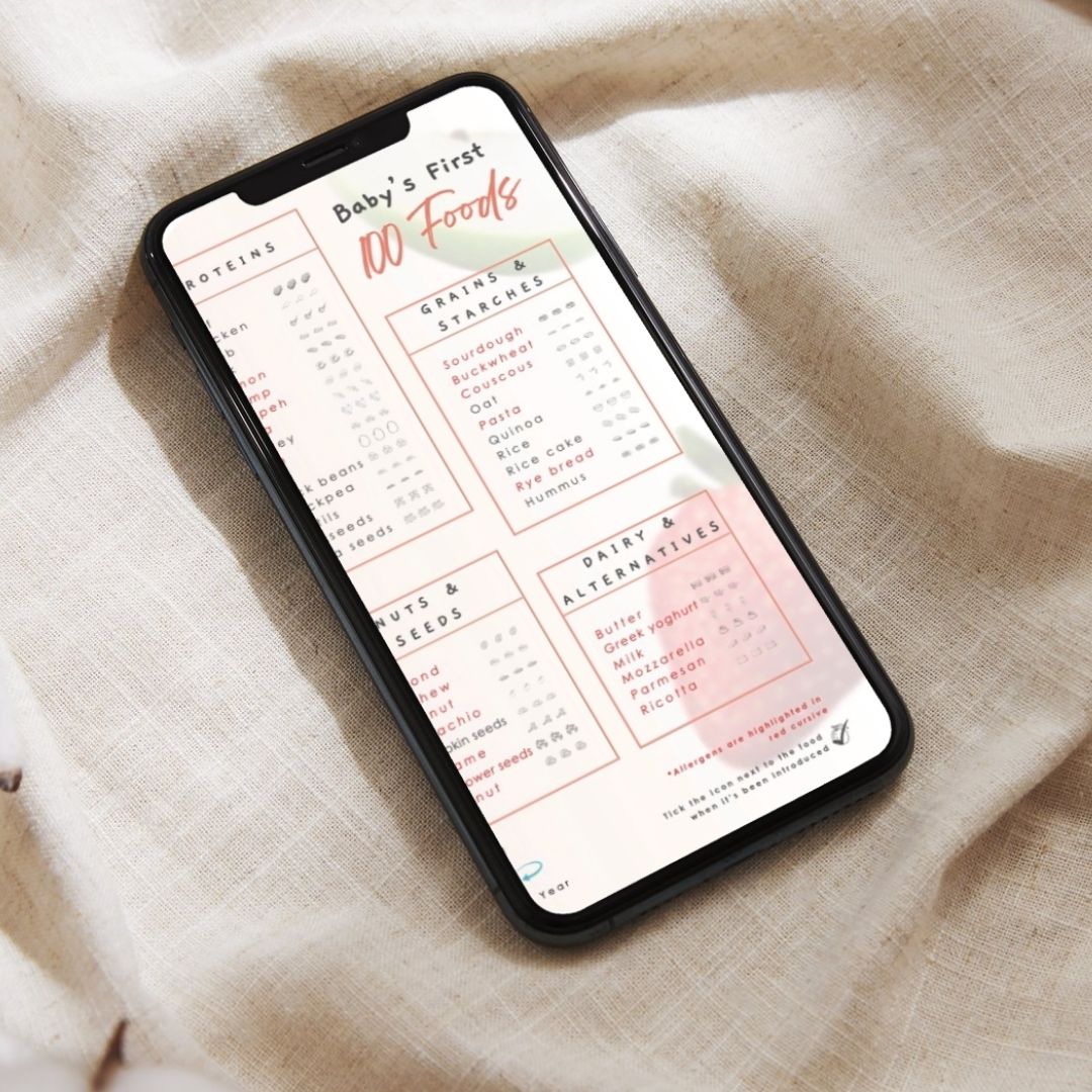 Baby First 100 Foods - Magnetic Intro to Solids Planner