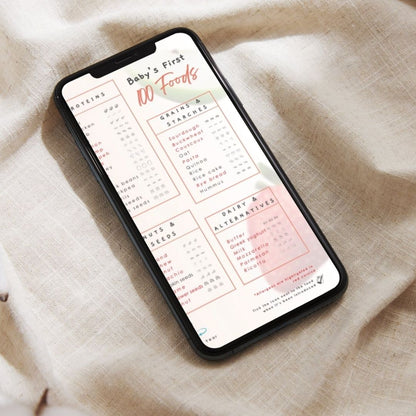 Baby First 100 Foods - Magnetic Intro to Solids Planner