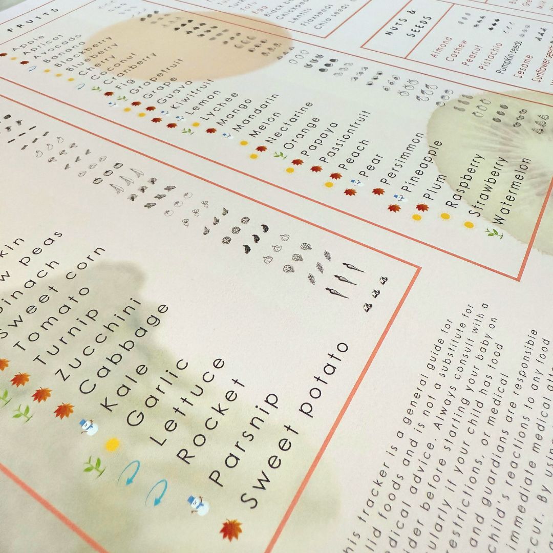 Baby First 100 Foods - Magnetic Intro to Solids Planner