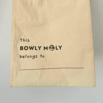 Bowly Moly Personalised Organic Cotton Calico Bag