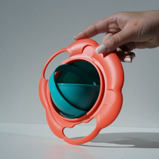 Bowly Moly 360° Rotating Spill-Proof Kids Gyro Bowl