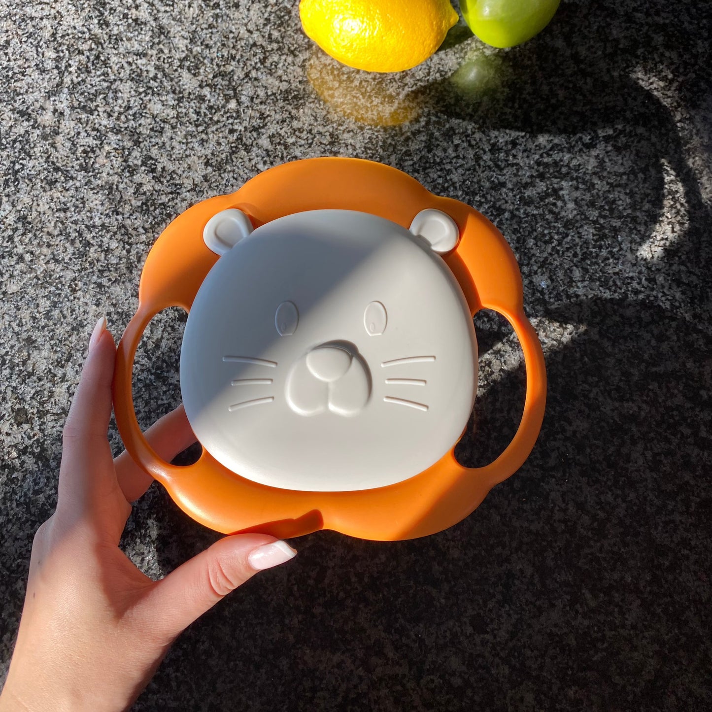 Bowly Moly 360° Rotating Spill-Proof Kids Gyro Bowl