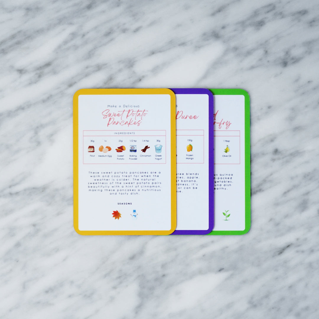 Kids Recipe Cards – 30 Mix & Match Recipes for 1+ Year Old